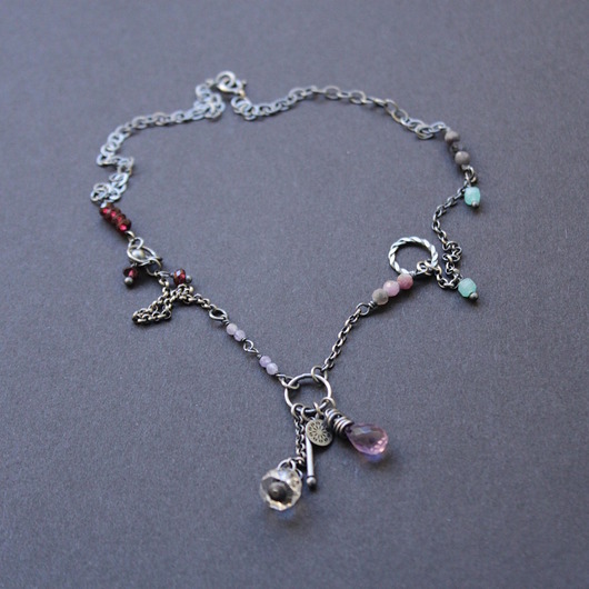 srebrne naszyjniki Unikatowy naszyjnik - Szczęśliwa Ona vol I