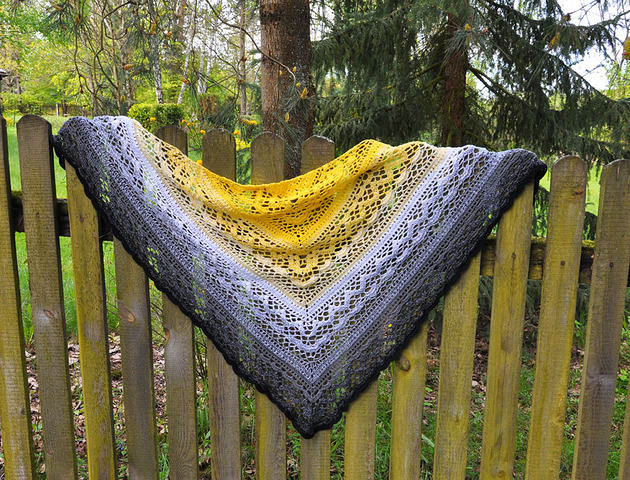 szale damskie Chusta słoneczny poranek