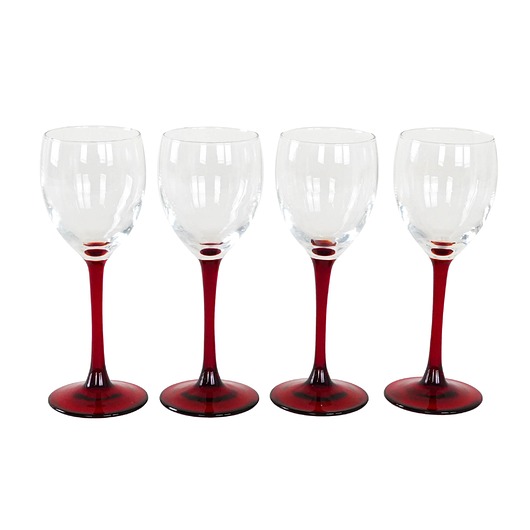 szklanki i kieliszki Komplet kieliszków do wina, duński design, lata 70, produkcja: Dania