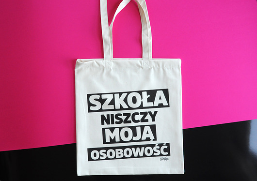 Szkoła niszczy moją osobowość, torba Sowia Aleja