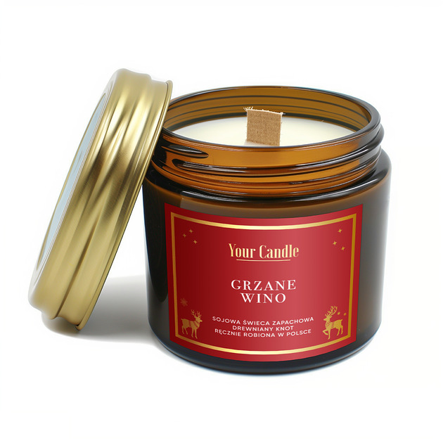 świece zapachowe Świeca zapachowa sojowa Grzane Wino 120ml- Your Candle