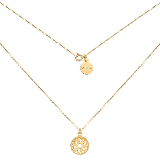 złote naszyjniki Złoty naszyjnik z medalionem