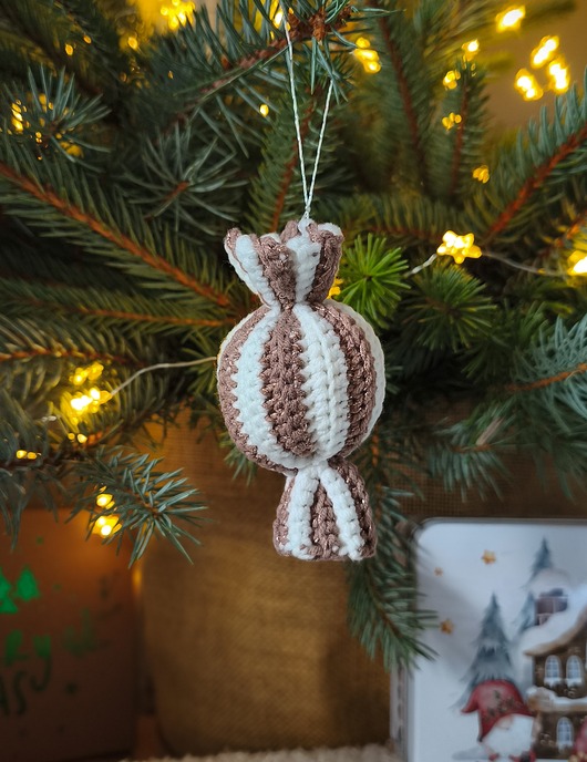 ozdoby choinkowe Cukierek (kawowy) ozdoba na choinkę, Zawieszka choinkowa, Ozdoba świąteczna