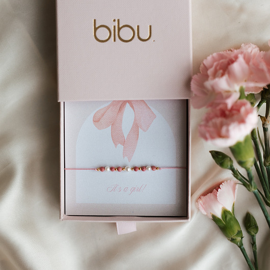 bransoletki na sznurku Bransoletka prezent baby shower, dziewczynka, prezent dla przyszłej mamy