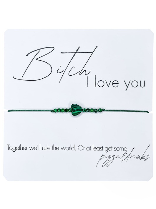 bransoletki na sznurku Bransoletka z kamieni naturalnych Malachit