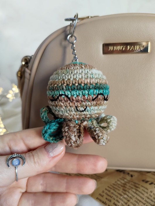 breloki Brelok ośmiornica, Brelok do kluczy, Brelok na prezent, Brelok morski