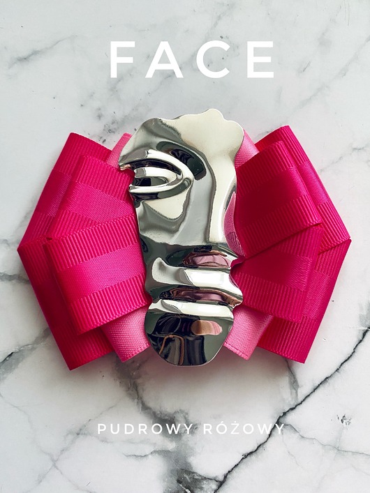 broszki Brosza z Kolekcji FACE ze stylową metalową twarzą New