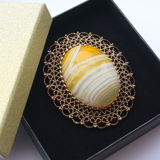 broszki Ochronny amlulet Sardonyks broszko-wisior 2 w 1