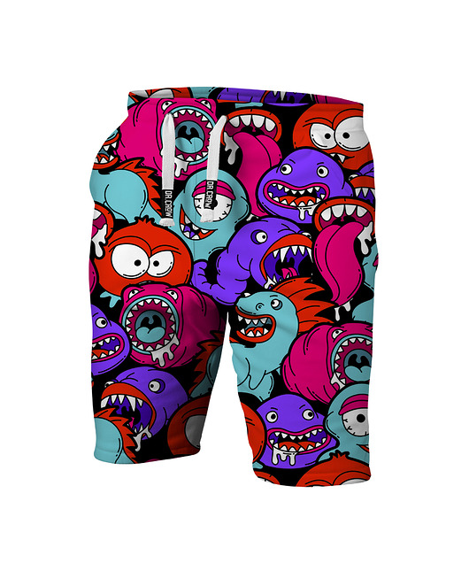 spodnie dla chłopców Krótkie Spodenki Shorty Boy DR.CROW Monsters