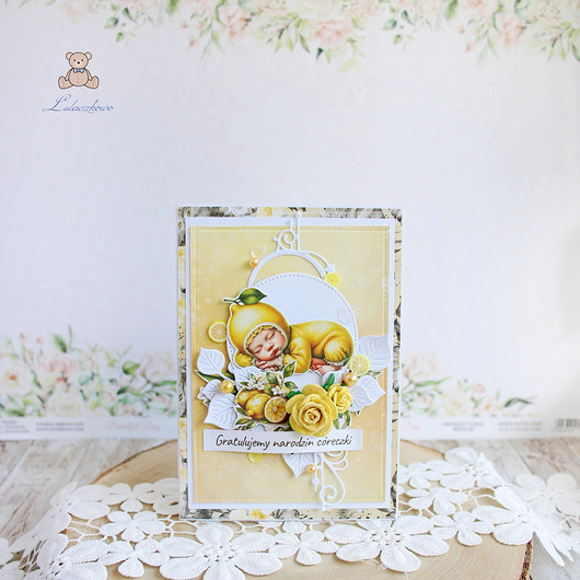 kartki, zaproszenia na chrzest Kartka narodziny chrzest "BabyFruit1"GOTOWA