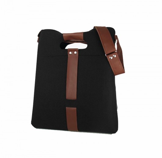 Torebka z filcu Czarna Classic Czoko purol design