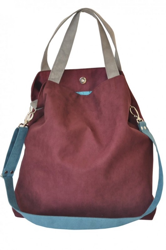 Torba hobo XXL - oberżyna, morski, szary PRACOWNIA 166