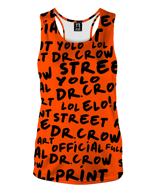 topy damskie DR.CROW Bokserka Damska Dr Crow Orange