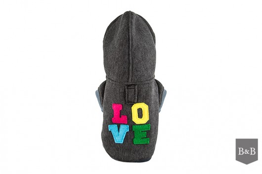 Bluza grafit LOVE XS Bowl and Bone Republic