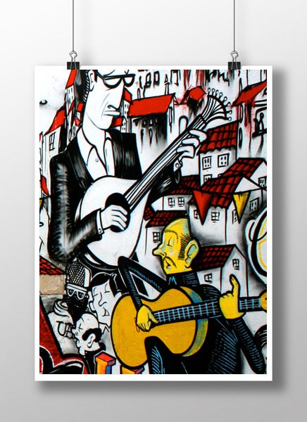 Plakat / Poster – Grafitti Lisboa Fado Poster Gallery Wall