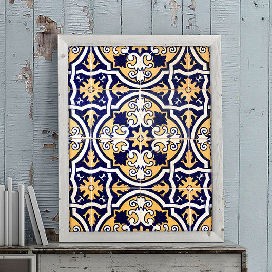 PLAKAT MIDNIGHT BLUE  / L (61x91cm), bez ramki  Sun Patterns
