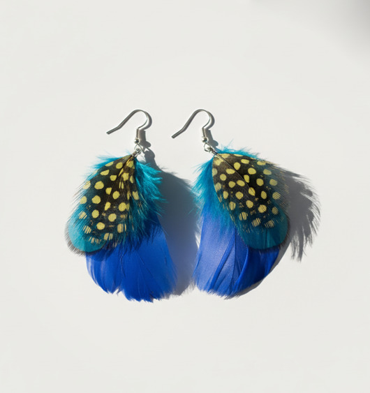 kolczyki z piórami Kolczyki z piórek