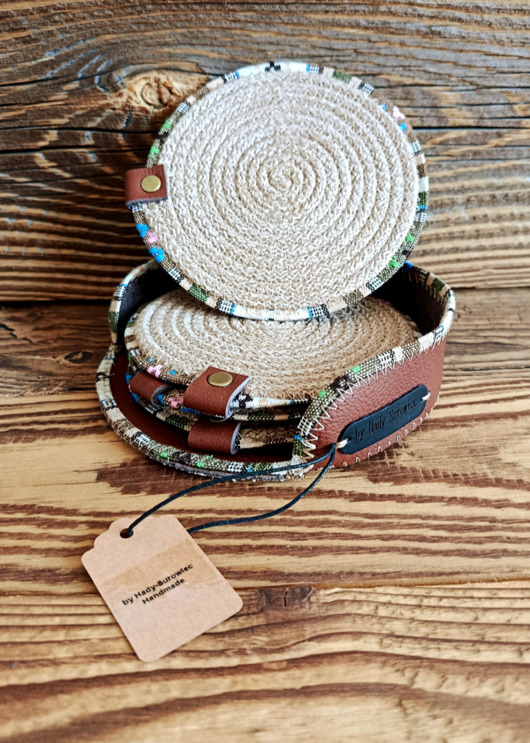 podkładki do kuchni Zestaw Boho podkładek pod kubki