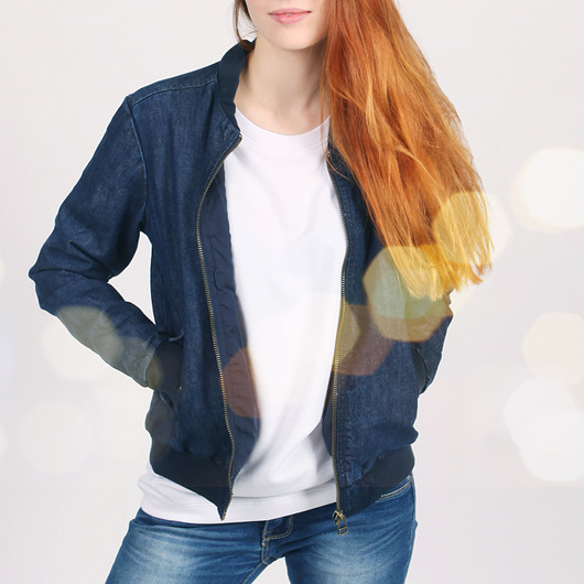 Kurtka bomber jeans ONE MUG A DAY