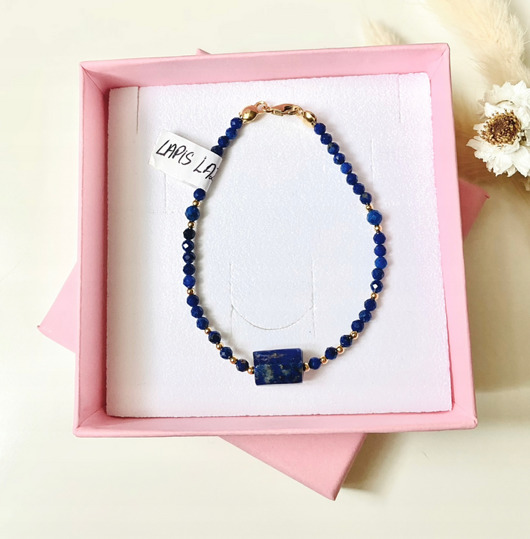 bransoletki z kamieni naturalnych Bransoletka z kamieniem Lapis Lazuli
