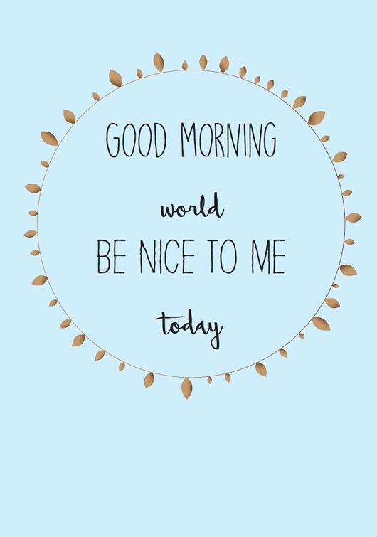 PLAKAT GOOD MORNING A4 My Prints