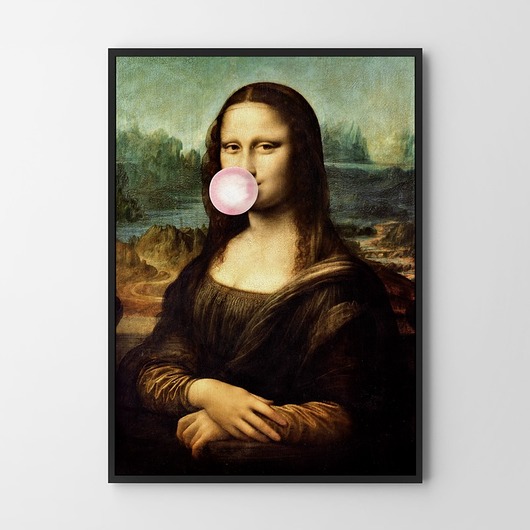 Plakat Mona Lisa z balonem  HOG STUDIO