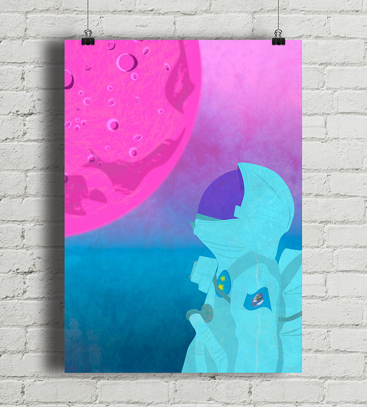 plakaty Astronauta - plakat fine art, giclee