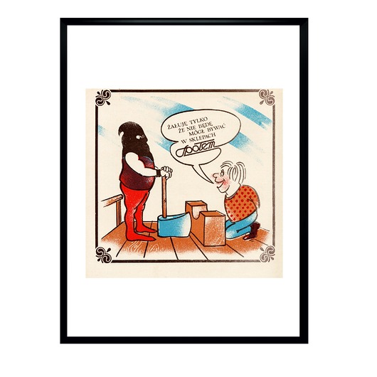 plakaty Plakat Oprawiona reklama sklepów SPOŁEM, 1974 r