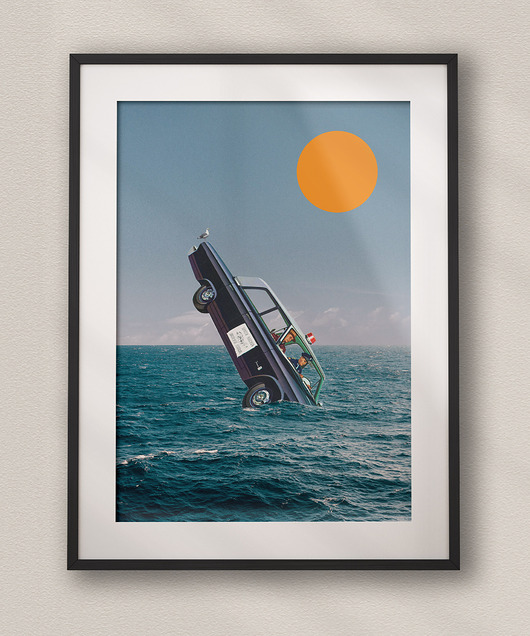 plakaty Plakat Policja Nam Dokucza ( Już nie ) - Kolaż Fine Art