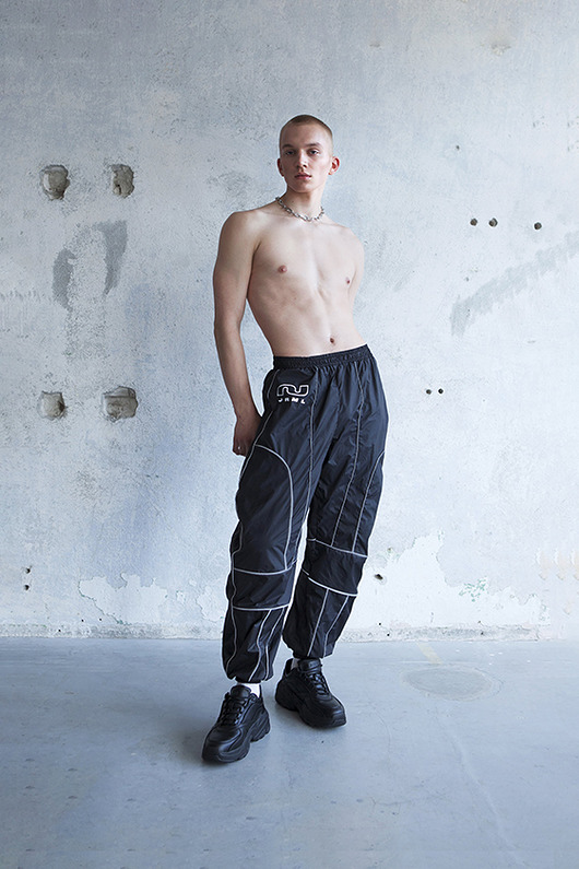 spodnie męskie Spodnie nylonowe czarne  Reflective 3G