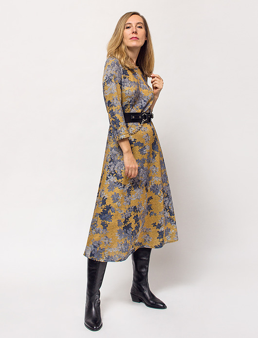 sukienki midi damskie Sukienka IVY gold