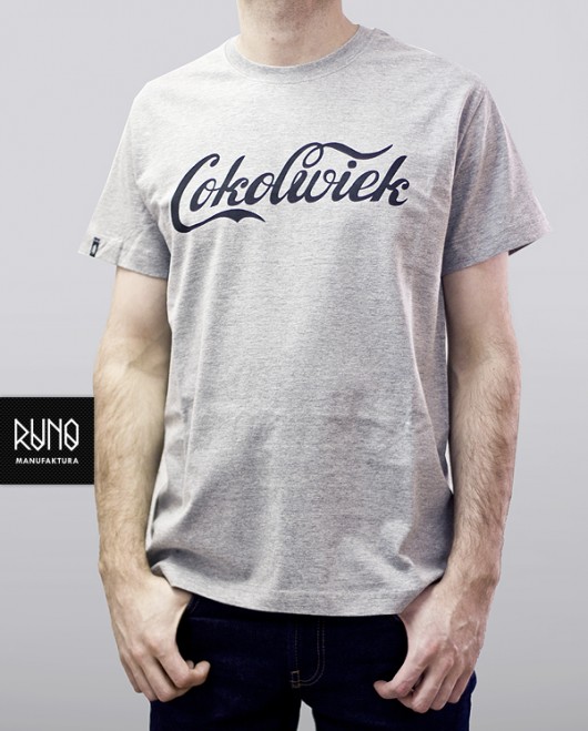 T-shirt COKOLWIEK (szary) RUNO