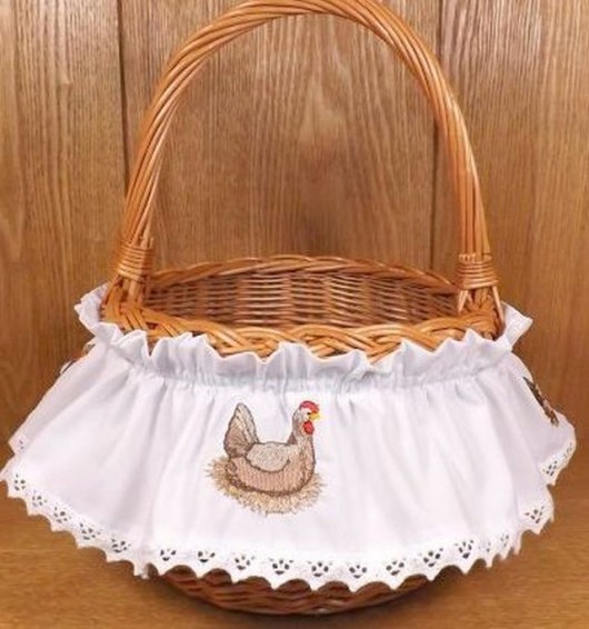Przybranie, ozdoba do koszyczka KURA duża! Monart