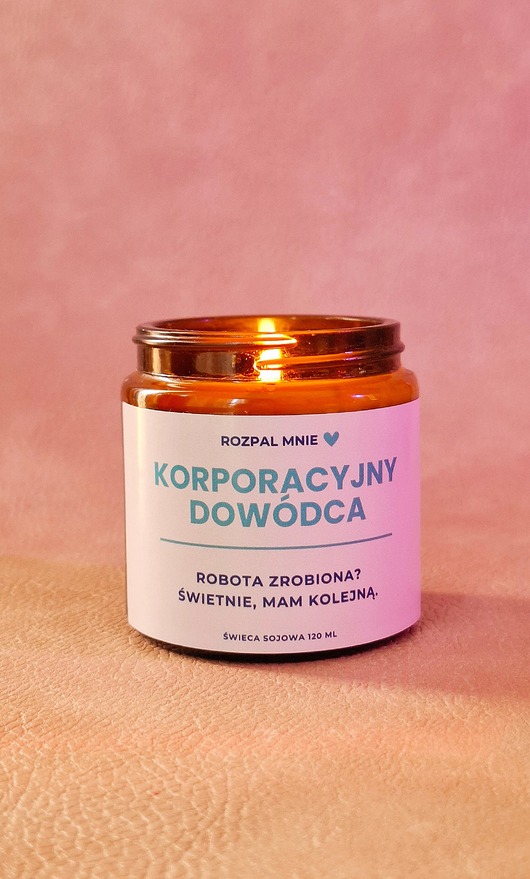 świece zapachowe Świeca sojowa Korporacyjny Dowódca