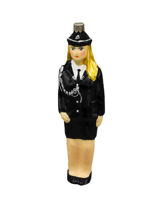 ozdoby choinkowe Bombka choinkowa: Strażaczka w galowym mundurze