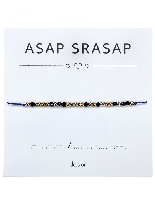 bransoletki na sznurku Bransoletka z alfabetem Morse Hematyt, Noc Kairu