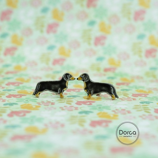 Jamniki mini pieski- ceramiczne sztyfty Dorca