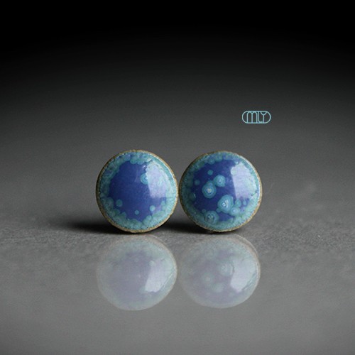 Kolczyki ceramiczne Mini Protozoa 6mm Magda Łysiak