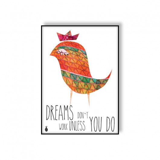 DREAMS  - plakat ilustrowany (basic size) Ananas Project