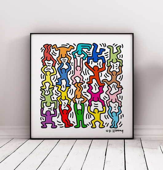 Keith Haring, grafika Pop Art Pas De LArt