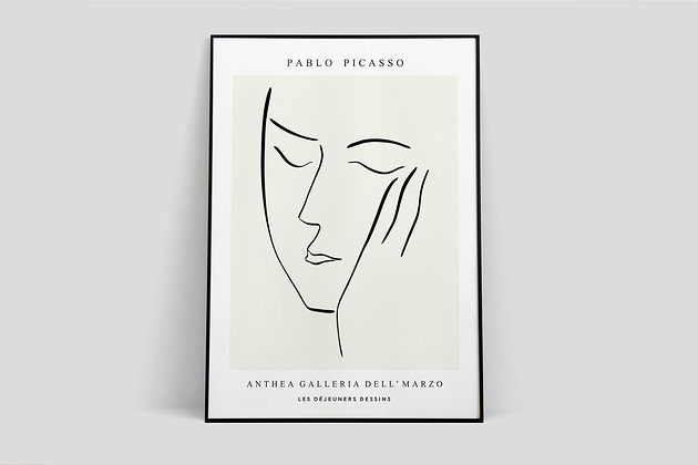 Pablo Picasso, inspiracja, plakat wystawowy Pas De LArt