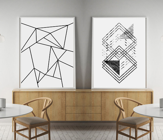 grafiki i ilustracje Zestaw grafik 100x70 cm