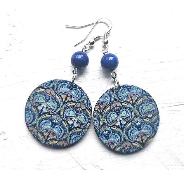 kolczyki drewniane Cudowne lata