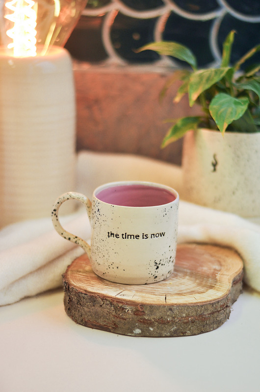 kubki Ceramiczny Kubek 250 ml "the time is now"