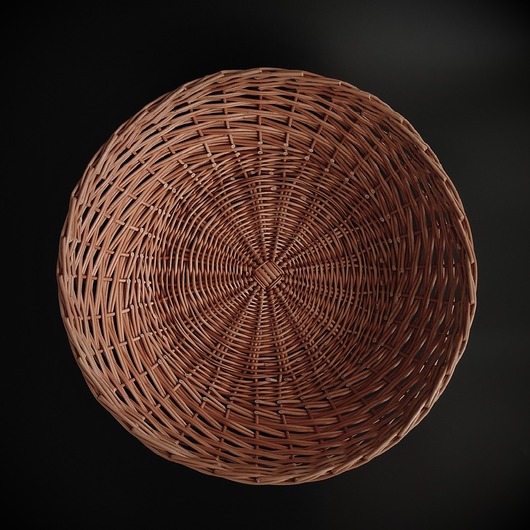 miski i misy Duża wiklinowa misa