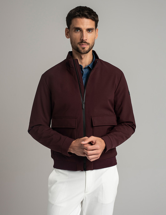 płaszcze i kurtki męskie Kurtka moretta bordowa