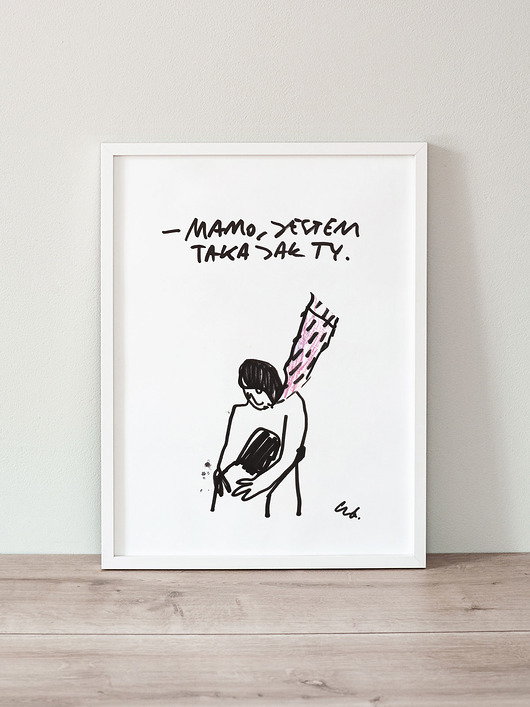plakaty Plakat Mamo, jestem taka jak Ty