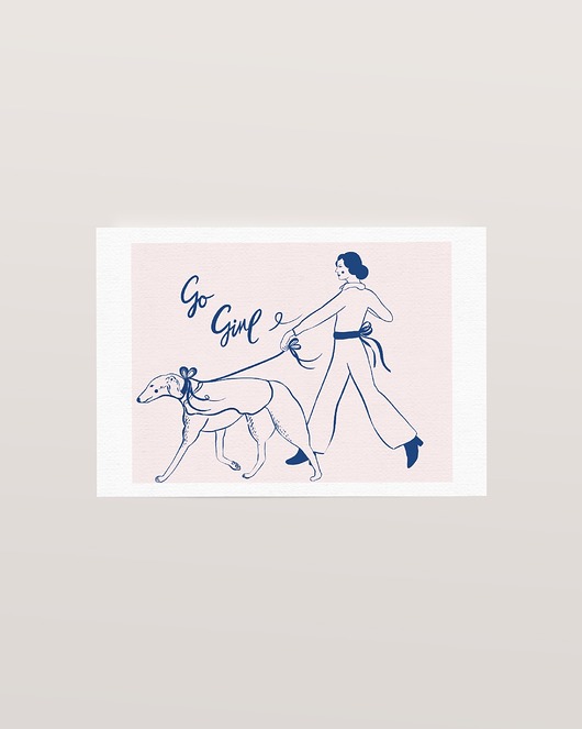 plakaty Plakat Kartka kobieca - Go Girl