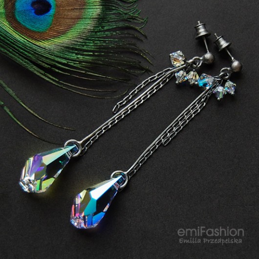 Polygon Crystal AB MAREMI Jewelry