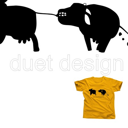 T-shirt duet design 12 S Duet design